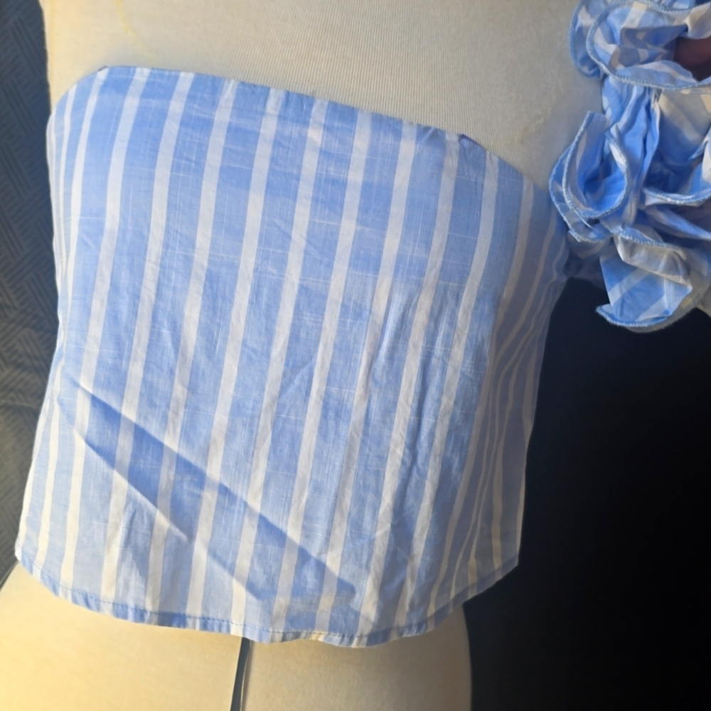 Luxxel Women's  Ruched Tube Top Resort Wear